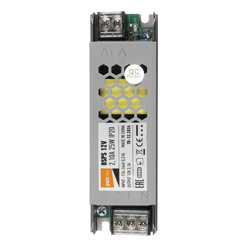 Блок питания для светодиод. ленты BSPS 25Вт 2.1А 12В IP20 метал. JazzWay 3329341A