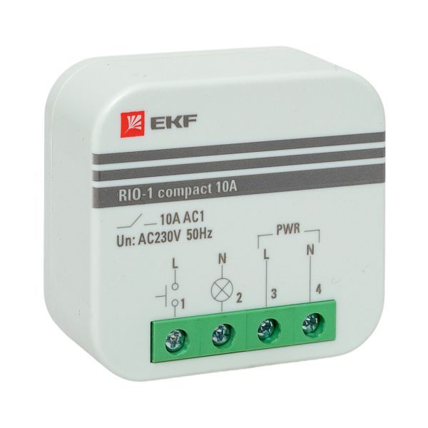 Реле импульсное RIO-1 compact 10А PROxima EKF rio-1k-10