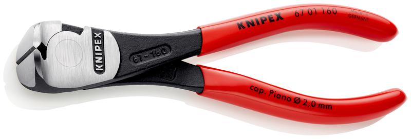 Кусачки торцевые особой мощности L-160мм Knipex KN-6701160