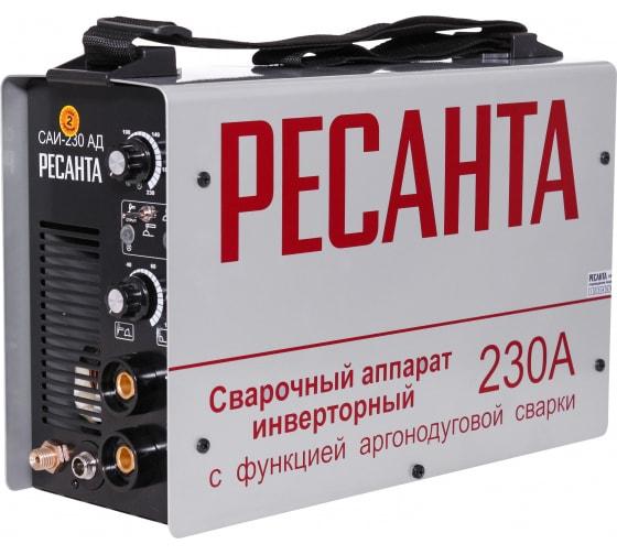 Аппарат сварочный инверторный САИ-230-АД 230А d5 220В IP21 режим ММА аргонодуговой Ресанта 65/17