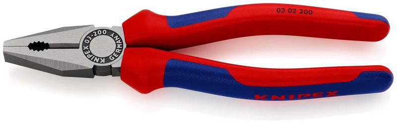 Плоскогубцы комбинированные L-200мм Knipex KN-0302200SB