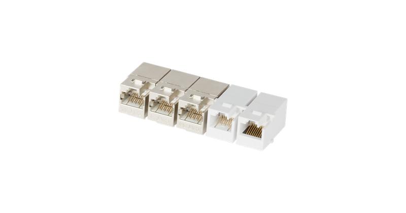Соединитель типа Keystone для системы мониторинга кат.6 (Класс E) 250МГц RJ45-RJ45 (8P8C) полный экран металлик - гарантия: 5 лет расширенная / 25 лет системная NIKOMAX NMC-KJSE55C-LS-MT