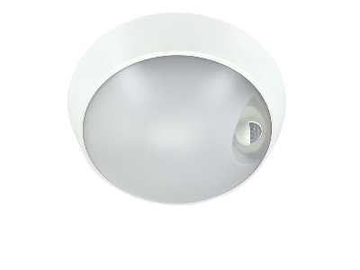 Светильник светодиодный WP 15 C 12W OP 840 D220 WH MDM 220х80мм 12Вт 4000К IP54 ЖКХ круглый пылевлагозащ. с датчиком движ. бел. Русский Свет 15071523453
