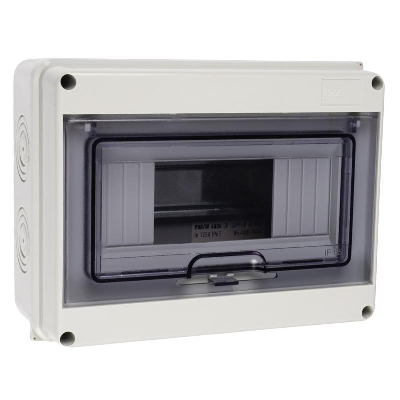 Бокс модульный накладной PDB/W 4008 GR (ЩРН-ПГ- 8) IP65 пластик. Pro JazzWay 5072060