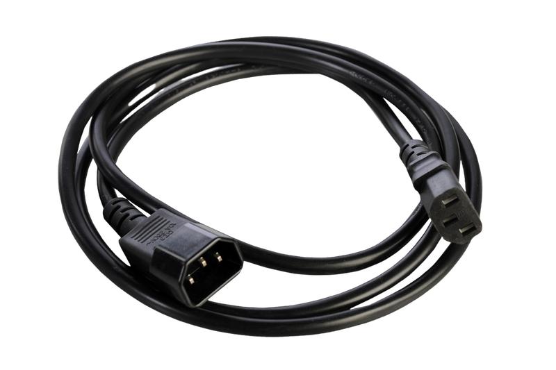 Шнур питания с заземлением IEC 60320 C13/IEC 60320 C14 10А/250В 3х1.0 3м R-10-Cord-C13-C14-3 Rem 1361899