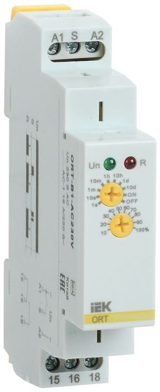 Реле задержки выключения ORT 1 контакт 230В AC IEK ORT-B1-AC230V