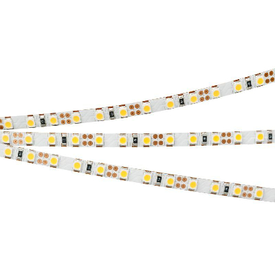 Лента светодиодная RT-A120-5mm 12V Warm 3000К 9.6Вт/м IP20 2835 (уп.5м) Arlight 024114(2)