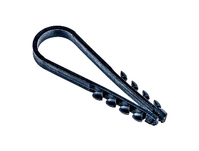 Дюбель-хомут PCD-R 05-10-45-100BL для круглого кабеля PA6.6 черн. (уп.100шт) JazzWay 5054844