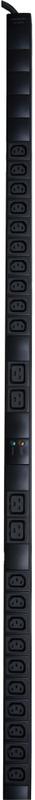 Блок распределения питания базовый вертик. 0U 32/230 20 C13 4 C19 IEC 309 32A 2P+E шнур 3м Eurolan 60A-63-15-24BL