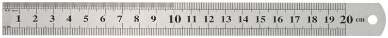 Линейка нержавеющая 200х19мм FIT 19002