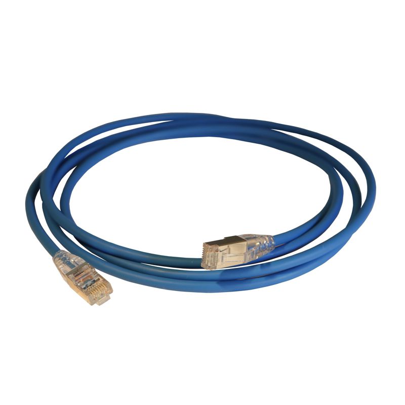 Шнур коммутационный HD RJ45 кат. 6 F/UTP LSZH экранир. 2м голуб. Leg 051542