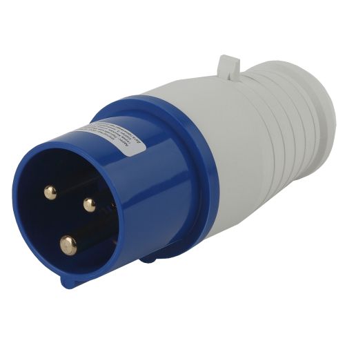 Вилка переносная 013 2Р+РЕ 16А 220В IP44 V-16-2P-PE-IP44 Эра Б0032849