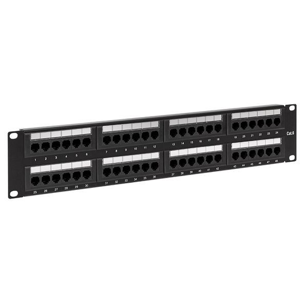Патч-панель 19дюйм кат.6a 1U полный экран STP 24 порта RJ-45 Dual IDC с органайзером TeraLINK CS EKF TRCS-PPNL-6ASTP-1U24