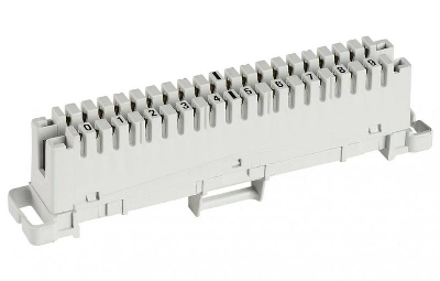 Плинт размыкаемый 6089 1 102-06 LSA PLUS на 10 пар маркировка 0-9 без цветов. обозначения KRONE 14603