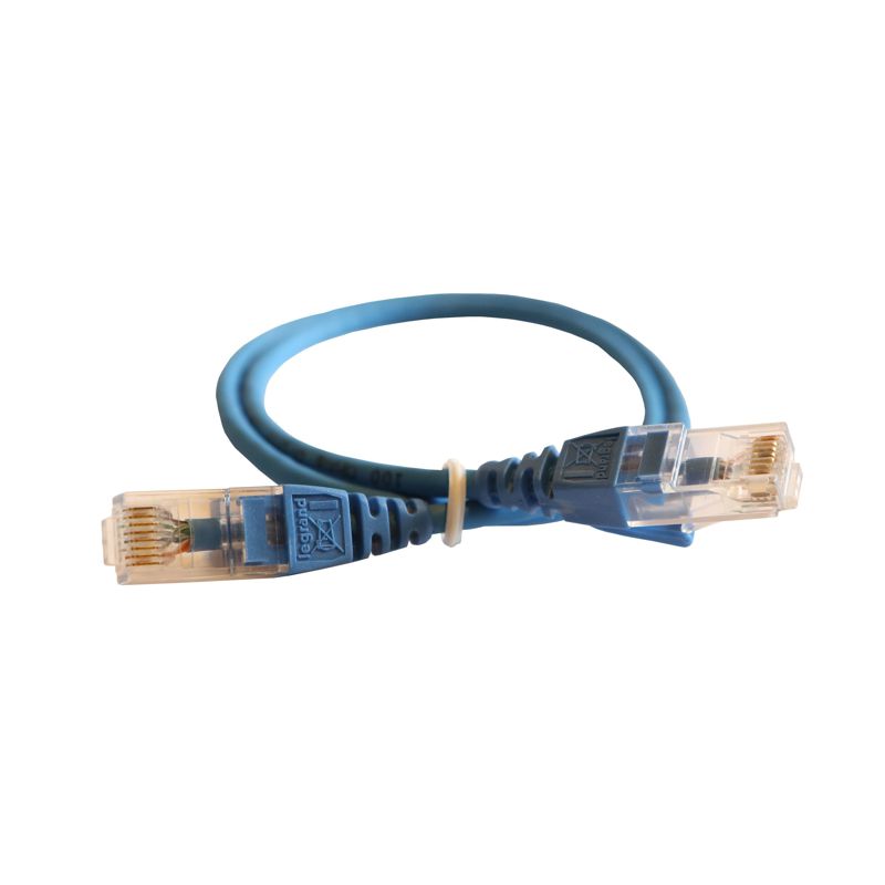 Шнур коммутационный HD RJ45 кат. 6 U/UTP LSZH неэкранир. 0.5м голуб. Leg 051545