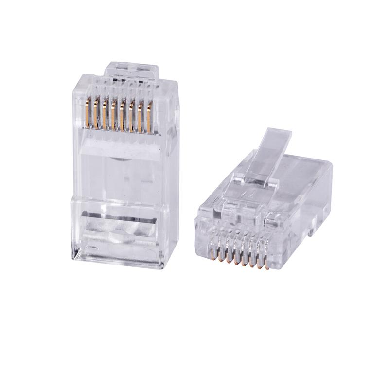 Коннектор RJ45 быстрой уст. под витую пару кат.6 универс. для ОЖ и МЖ кабеля для проводников с толщ. по изоляции до 1.05мм Cabeus 10795c