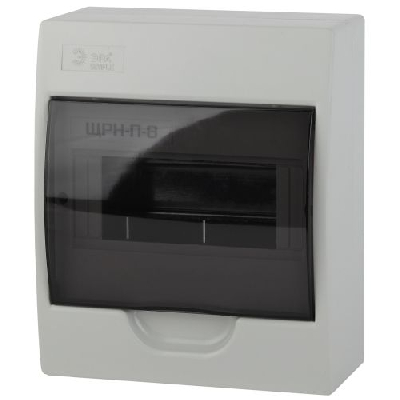 Бокс навесной ЩРН-П-8 8мод. IP41 пластик SIMPLE NO-box_simple-plastic_8_surface BOXS08 Эра Б0041523