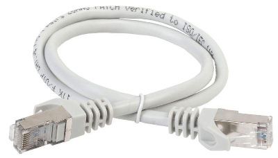 Патч-корд кат.5E FTP LSZH 1м сер. ITK PC01-C5EFL-1M