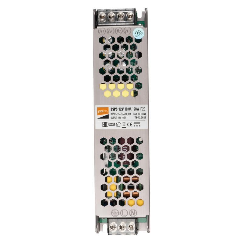Блок питания для светодиод. ленты BSPS 120Вт 10А 12В IP20 метал. JazzWay 5013902