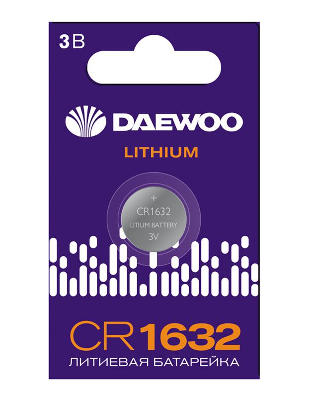 Элемент питания литиевый CR1632 3В BL-1 (блист.1шт) DAEWOO 5058040