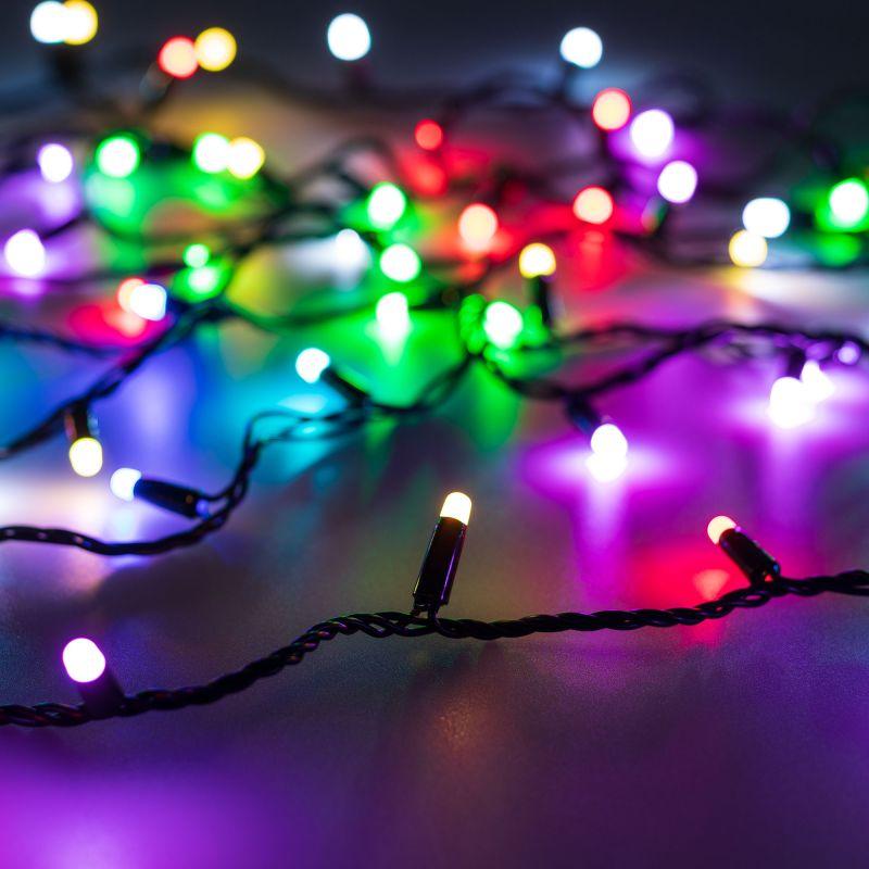 Гирлянда светодиодная ARD-STRING-CLASSIC-10000-BLACK-100LED-MILK-SYNC RGB230В 6.5Вт IP65 Ardecoled 028214