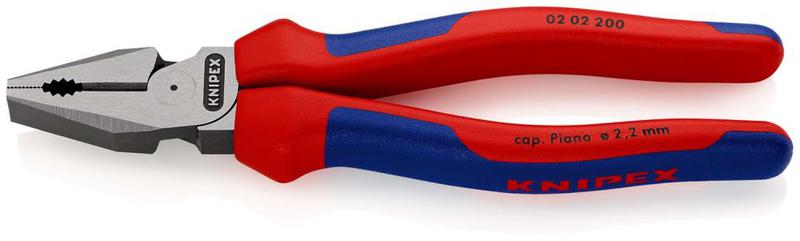 Плоскогубцы комбинированные особой мощности L-200мм черн. Knipex KN-0202200