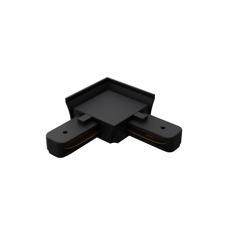 Коннектор угловой однофаз для шинопровода IP20 71х71х18мм черн. пластик Apeyron 09-123