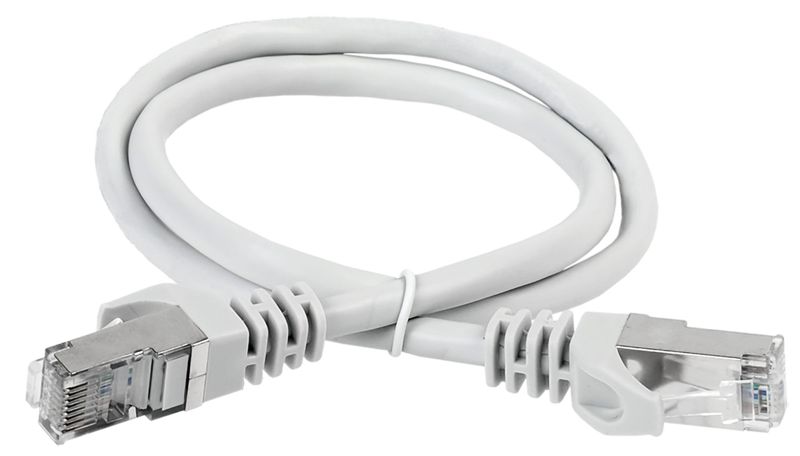 Патч-корд кат.6A S/FTP LSZH 2м сер. ITK PC01-C6ASL-2M