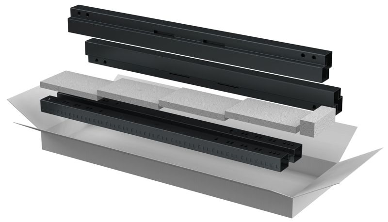 Комплект стоек и профилей для шкафа 24U черн. LINEA E ITK LE05-24UXX-XL