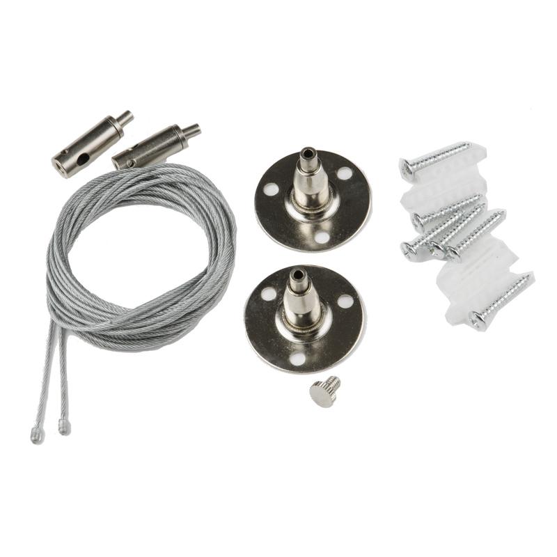 Набор для подвесного монтажа UFB-Q122 H28 SILVER SET02 (2шт 1ф шинопроводов типа G) Volpe UL-00006442