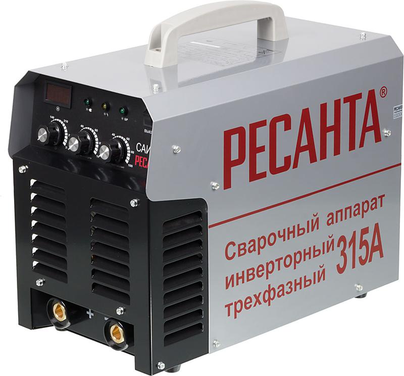 Аппарат сварочный инверторный САИ-315 3ф 315А d6 380В IP21 горячий старт Ресанта 65/25
