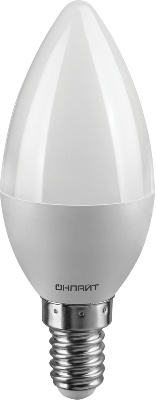 Лампа светодиодная 71 628 OLL-C37-6-230-2.7K-E14-FR 6Вт свеча 2700К тепл. бел. E14 600лм 176-264В ОНЛАЙТ 71628