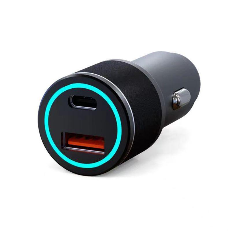 Устройство зарядное автомобильное c двумя портами (USB-C + USB-A) c LED-подсветкой 68Вт Rexant 18-2231-5