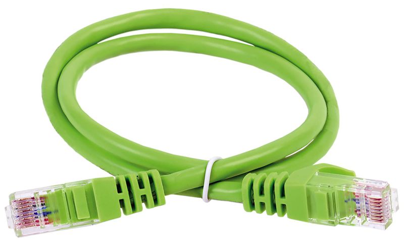 Патч-корд кат.6 UTP PVC 5м зел. ITK PC02-C6U-5M
