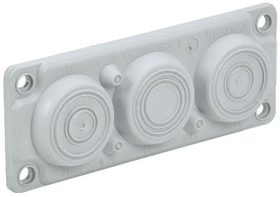 Ввод кабельный мембранный 6 отверстий d6-59мм IP65 (без клипс) TITAN IEK TI-01D-MC-006-65