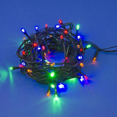 Гирлянда LED ULD-S0500-050/DGA MULTI IP20 5м 50 диодов разноцвет. свет провод зел. Uniel UL-00007303