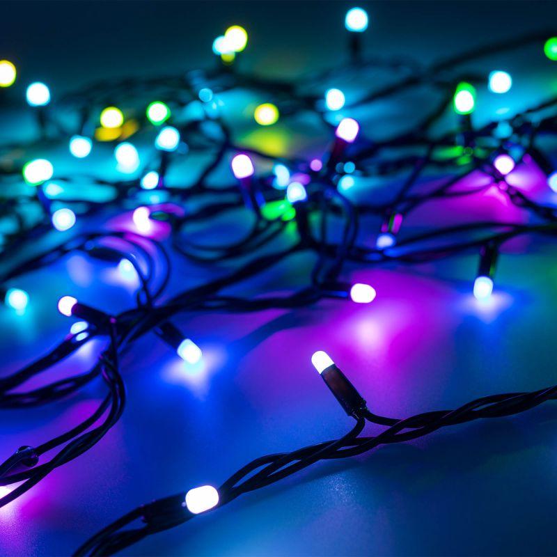 Гирлянда светодиодная ARD-STRING-PRO-10000-BLACK-100LED-MILK-LIVE RGB-DMX24V 10Вт IP65 Ardecoled 031754