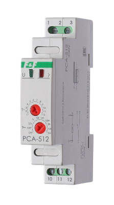 Реле времени PCA-512 (задержка выкл. 230В 8А 1перекл. IP20 монтаж на DIN-рейке) F&F EA02.001.001