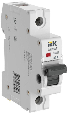 Выключатель-разъединитель SWN 1п 40А ARMAT IEK AR-SWN-1-040