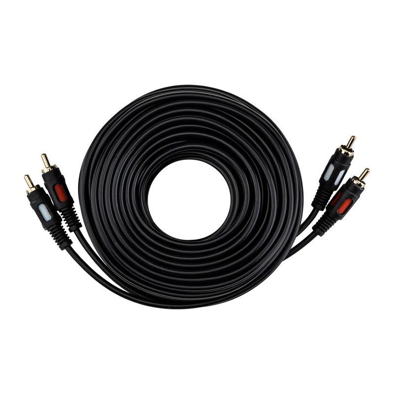 Шнур 2RCA Plug - 2RCA Plug 10м (GOLD) Rexant 17-0148