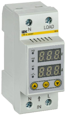 Реле напряжения и тока РНТ-д 1ф 36мм 63А KARAT IEK IVC21-1-63