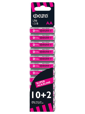 Элемент питания алкалиновый LR6 Super Alkaline SBL-10+2 (уп.12шт) ФАZА 2854582