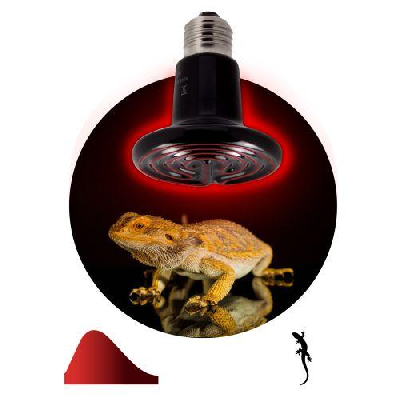 Излучатель тепловой (лампа инфракрасная) FITO-100W-НQ CeramiHeat RX 100Вт E27 для брудера/рептилий керамическая (не дает света) Эра Б0052715