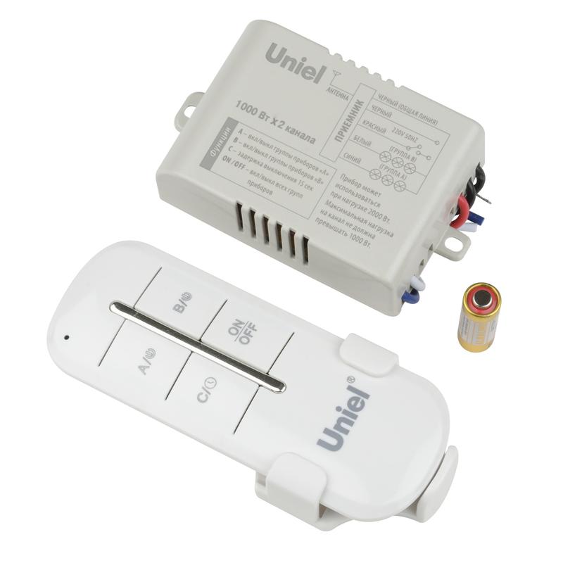 Пульт UCH-P005-G2-1000W-30M для управления светом 2 каналах1000Вт Uniel UL-00003633