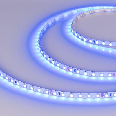Лента светодиодная RT-A120-5mm 24V Blue 9.6Вт/м IP20 2835 (уп.5м) Arlight 0156603