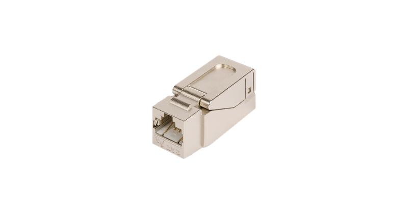 Модуль-вставка Keystone кат.5E (класс D) полный экран 100МГц RJ45 (8P8C) самозажимной T568A/B металлик NIKOMAX NMC-KJSD2-NT-MT