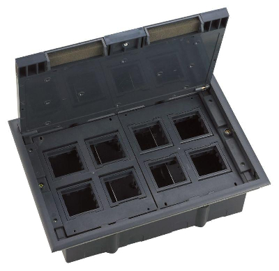 Люк MultiDesk MDK10 на 16мод. IP40 с монтажной коробкой для фальшпола SE MDK10116
