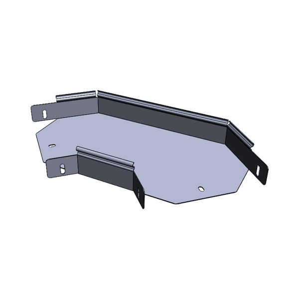 Угол для лотка горизонт. 45град. 50х100 плоский EKF g4550100-FL