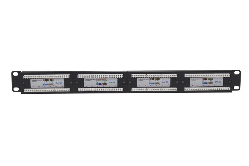 Патч-панель 19дюйм 1U кат.5E неэкранир. 24 порта RJ-45 Dual IDC TOKOV ELECTRIC TKE-PP-5E-1U-24P-UTP