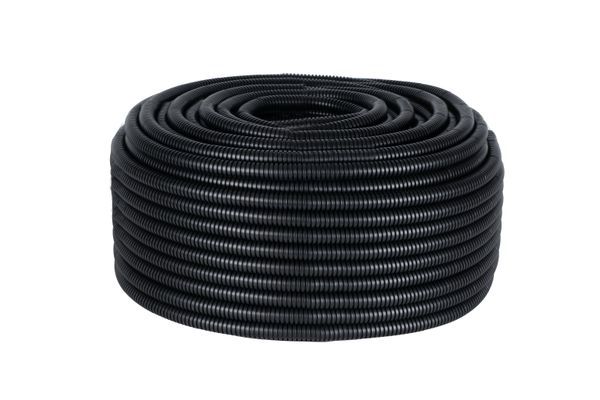 Труба гофрированная ПНД d16мм с протяжкой черн. (уп.25м) Plast PROxima EKF tpnd-16-25m